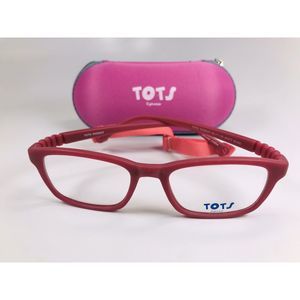 New TOTS Matte Rose ENERGY Eyeglasses for KIDS 49mm with Case & Strap